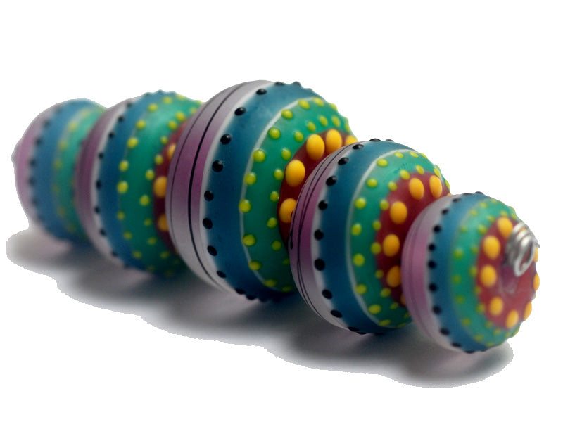 11009111 - Five Rio de Janeiro Matte Graduated Rondelle Beads
