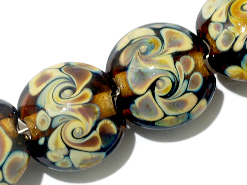 grace lampwork beads artisan handmade glass beads SRA