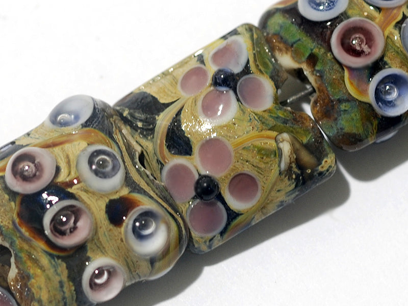 grace lampwork beads artisan handmade glass beads SRA