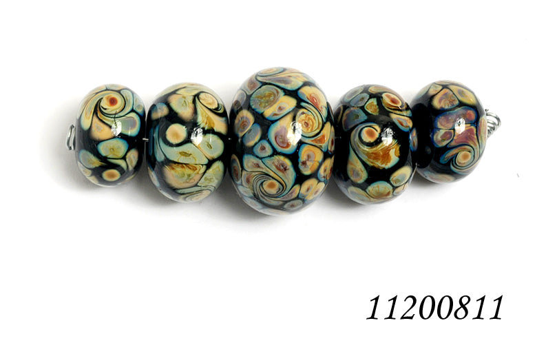 grace lampwork beads artisan handmade glass beads SRA