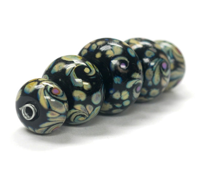 grace lampwork beads artisan handmade glass beads SRA