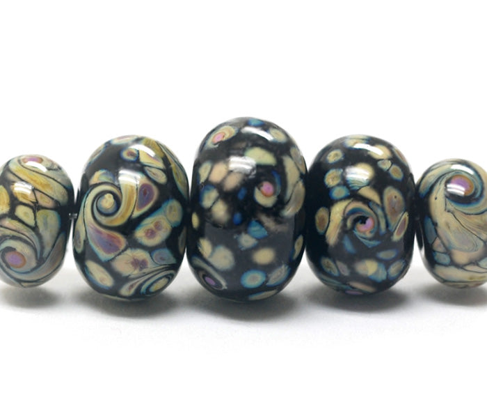 grace lampwork beads artisan handmade glass beads SRA