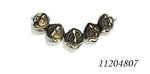 11204807 - Five Golden Pearl Surface w/Black Crystal Beads