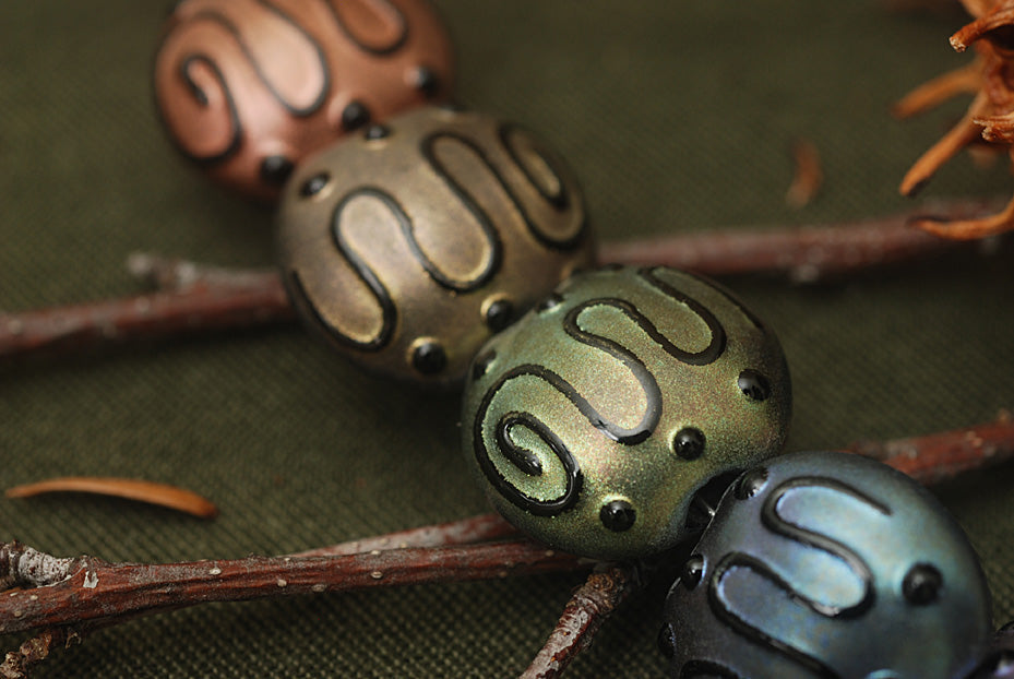 grace lampwork beads artisan handmade glass beads SRA