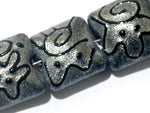 11205004 - Seven Gray Pearl Surface w/Black Pillow Beads