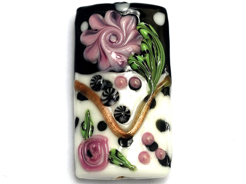 grace lampwork beads artisan handmade glass beads SRA