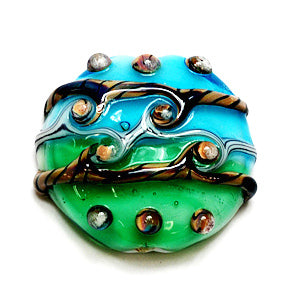 11811902 - Tropical Tide Lentil Focal Bead