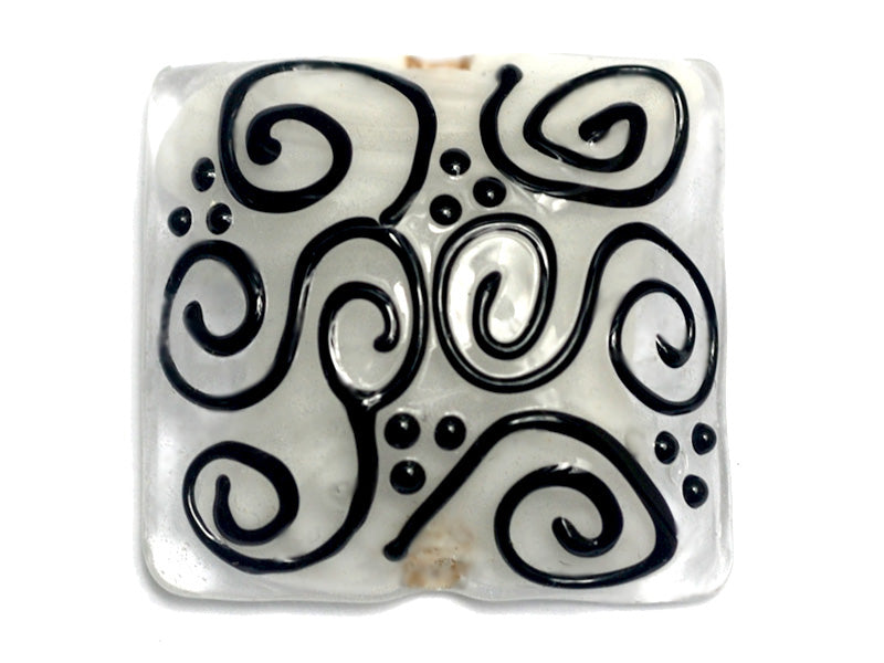 11813104 - Black & White Pillow Focal Bead