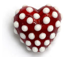 11814705 - Red w/White Polka Dots Heart