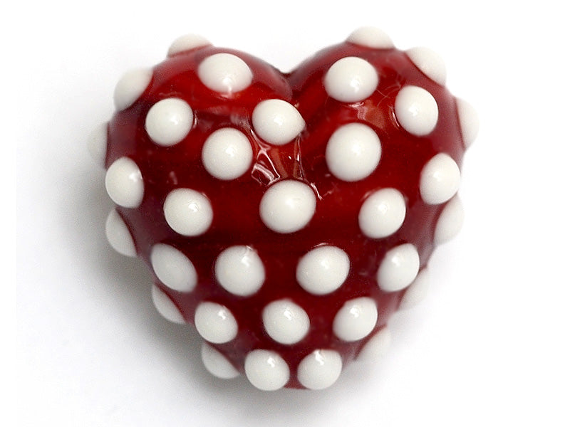 11814705 - Red w/White Polka Dots Heart