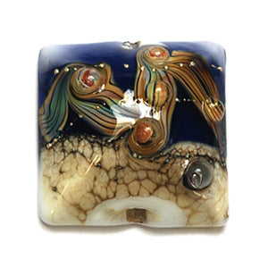 11815704 - Transparent Ink Blue w/Free Style Pillow Focal Bead