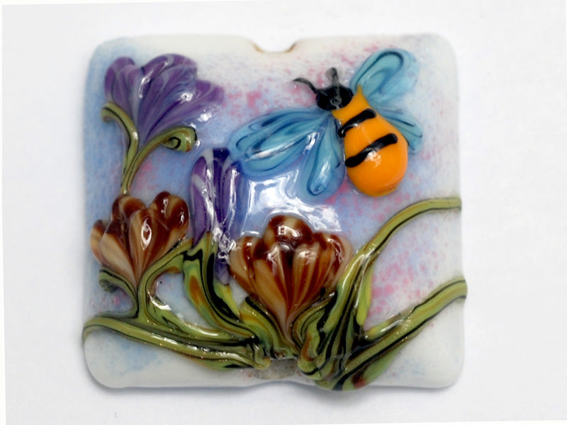 grace lampwork beads artisan handmade glass beads SRA