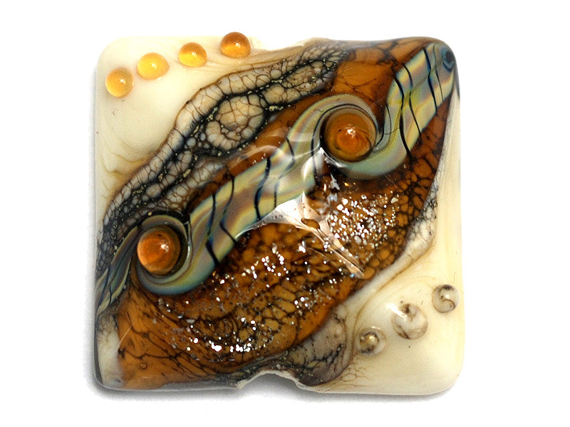 11831404 - Butterscotch Stardust Pillow Focal Bead