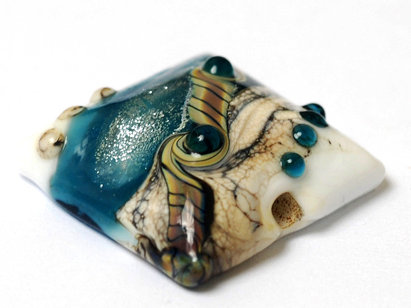 11831804 - Teal Stardust Pillow Focal Bead