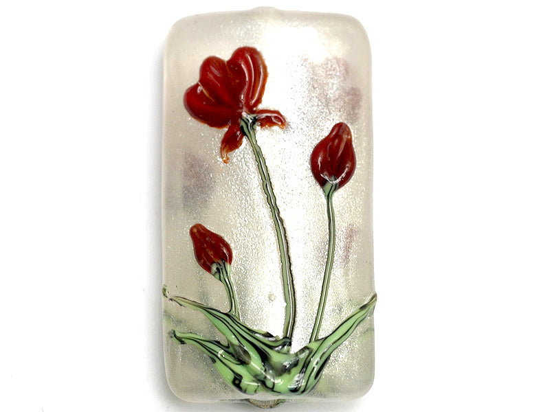 11832103 - Crimson Flower Kalera Focal Bead