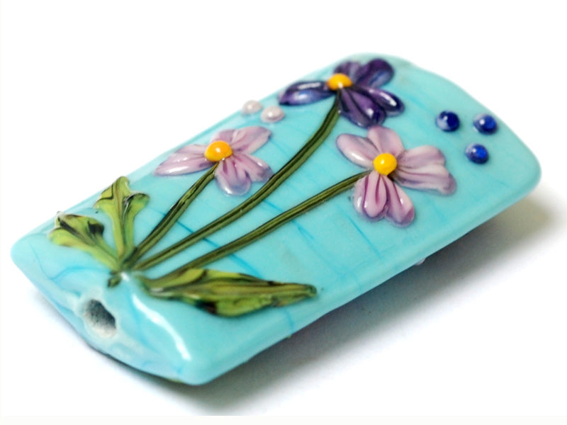 grace lampwork beads artisan handmade glass beads SRA