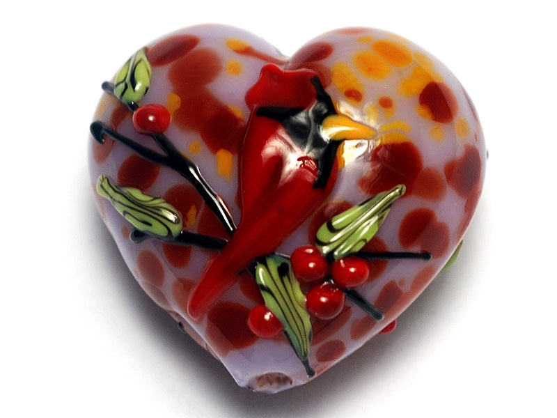 11834625 - Autumn Red Cardinal Heart (Large)