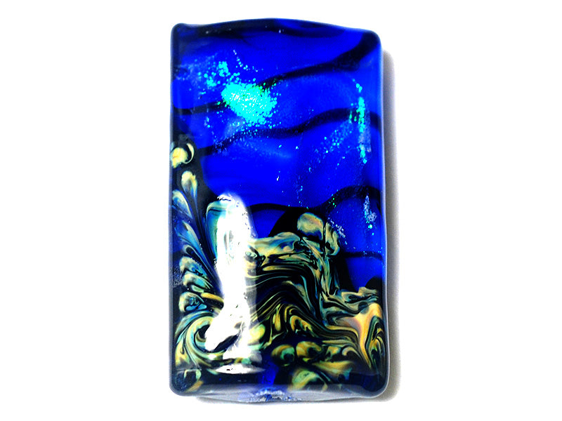 11836403 - Sapphire Sea Shimmer Kalera Focal Bead