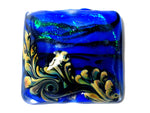 11836404 - Sapphire Sea Shimmer Pillow Focal Bead