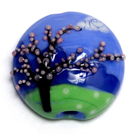 11838202 - Cherry Blossom Tree Lentil Focal Bead