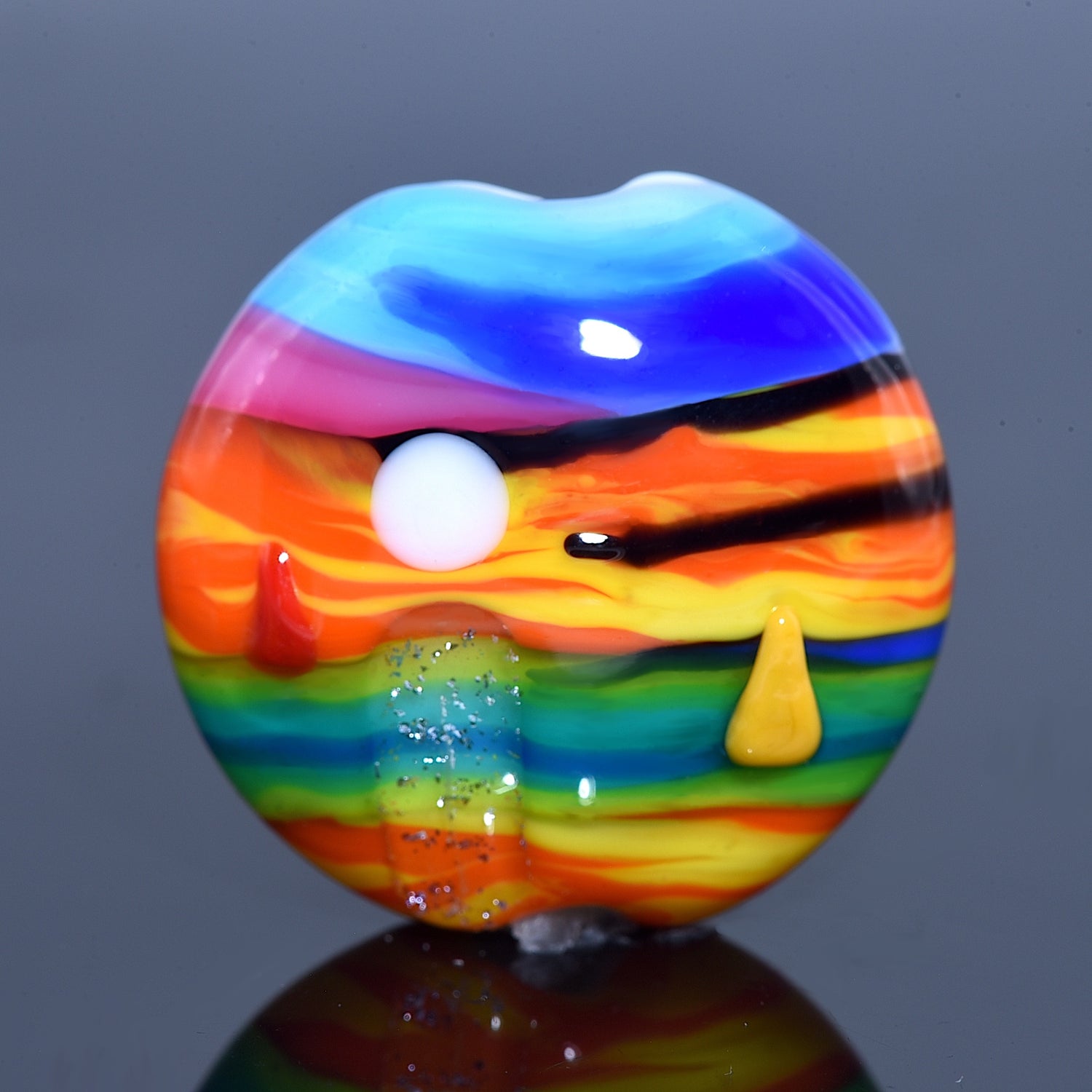11840802 - Hawaii Beach Sunset Lentil Focal Bead