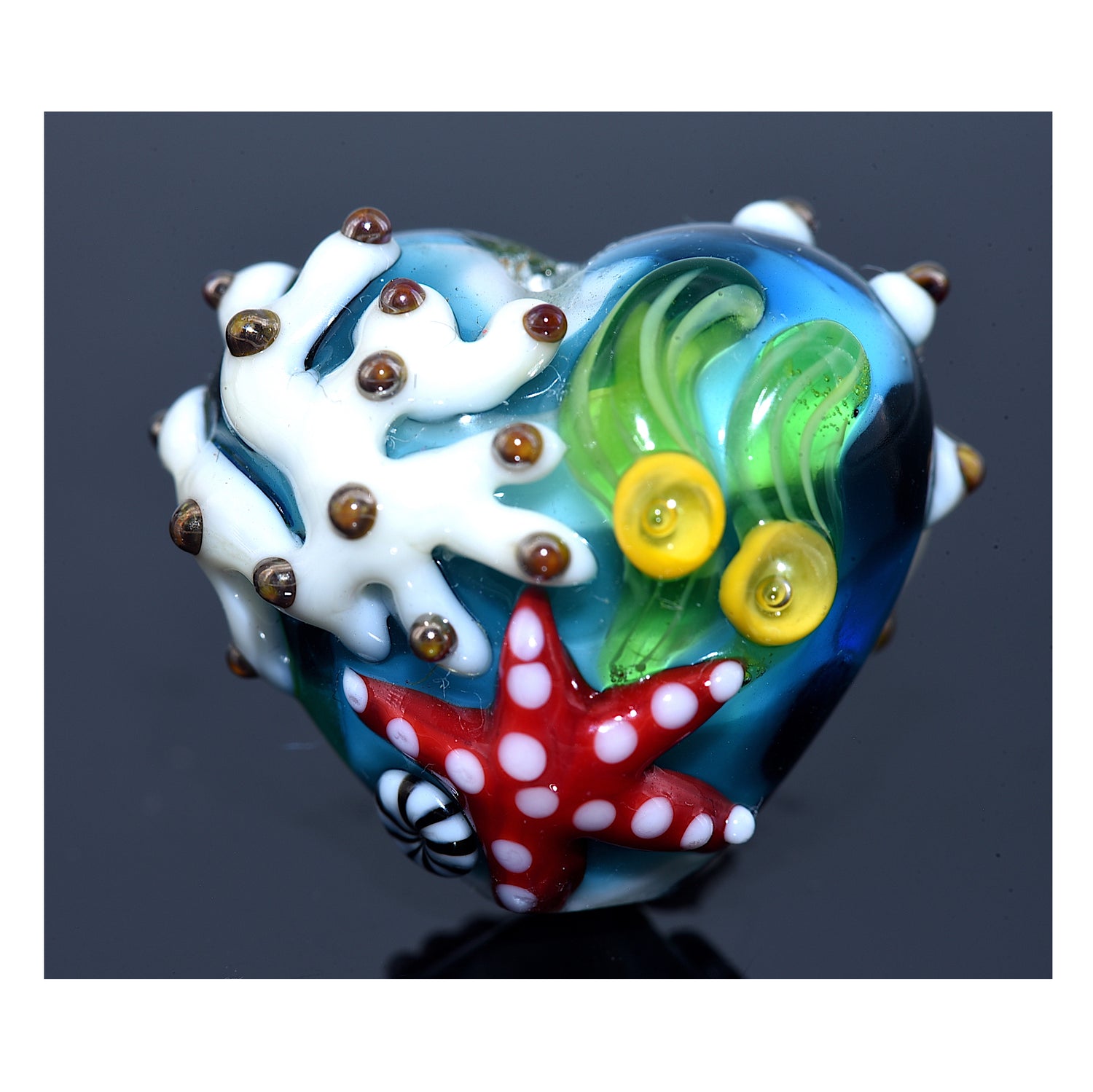 11841305 - Under The Sea, sea star and coral Heart