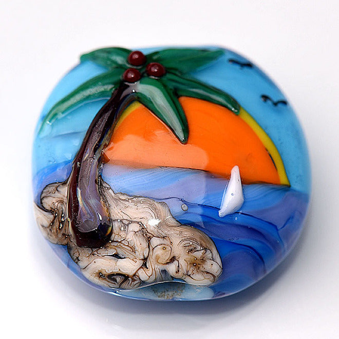 grace lampwork beads artisan handmade glass beads SRA