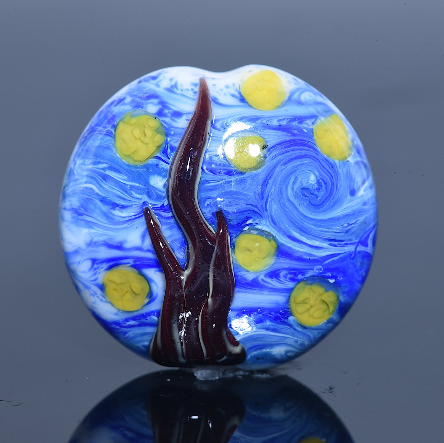 11841502 - The Starry Night Lentil Focal Bead