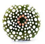 Green Sea Urchin Lentil Focal Bead
