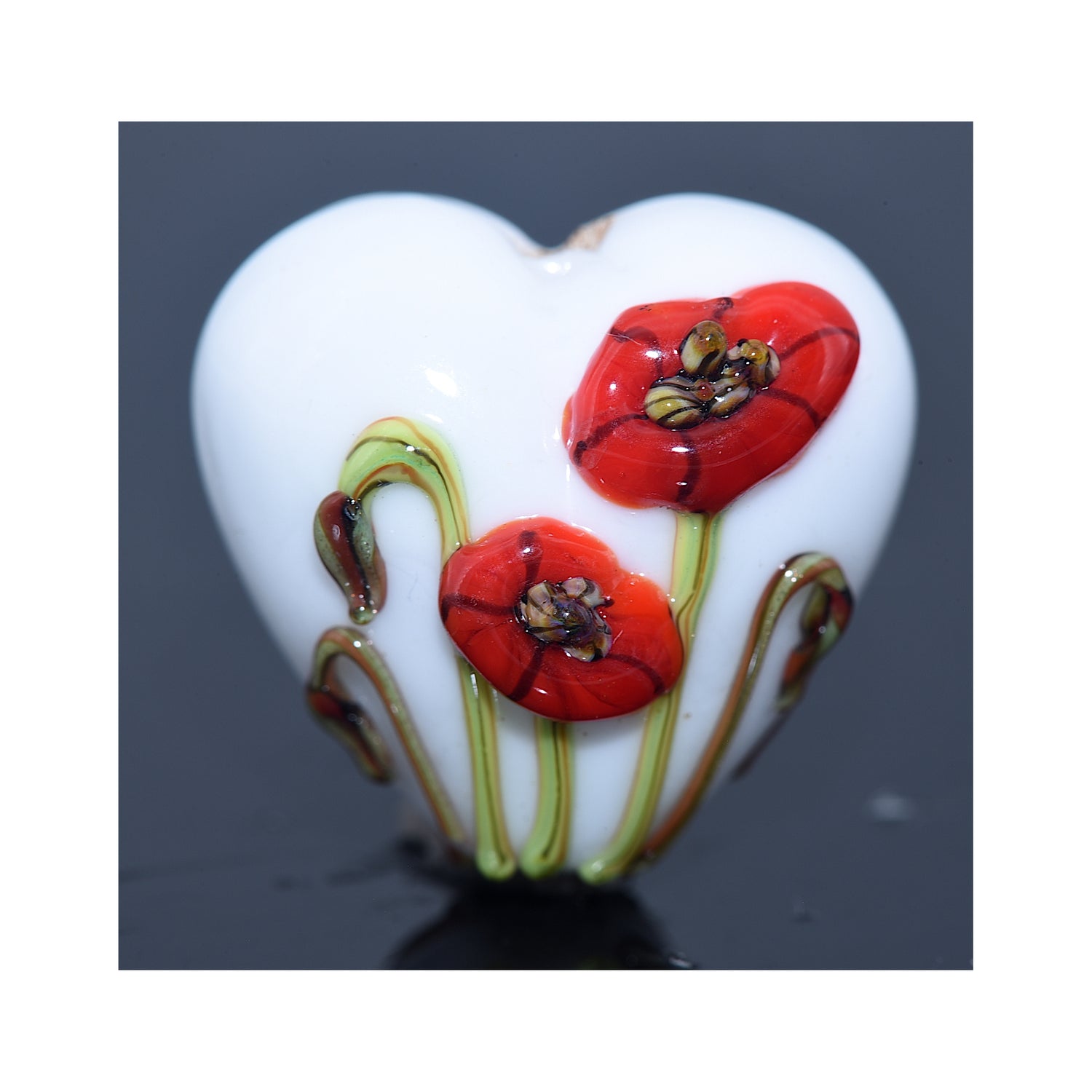 11842205 - California Poppy Flower Heart