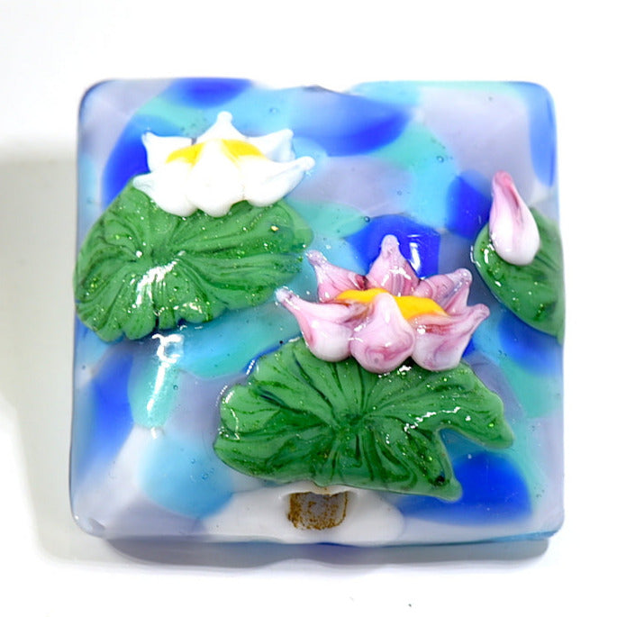 Water Lily Pillow Focal Bead