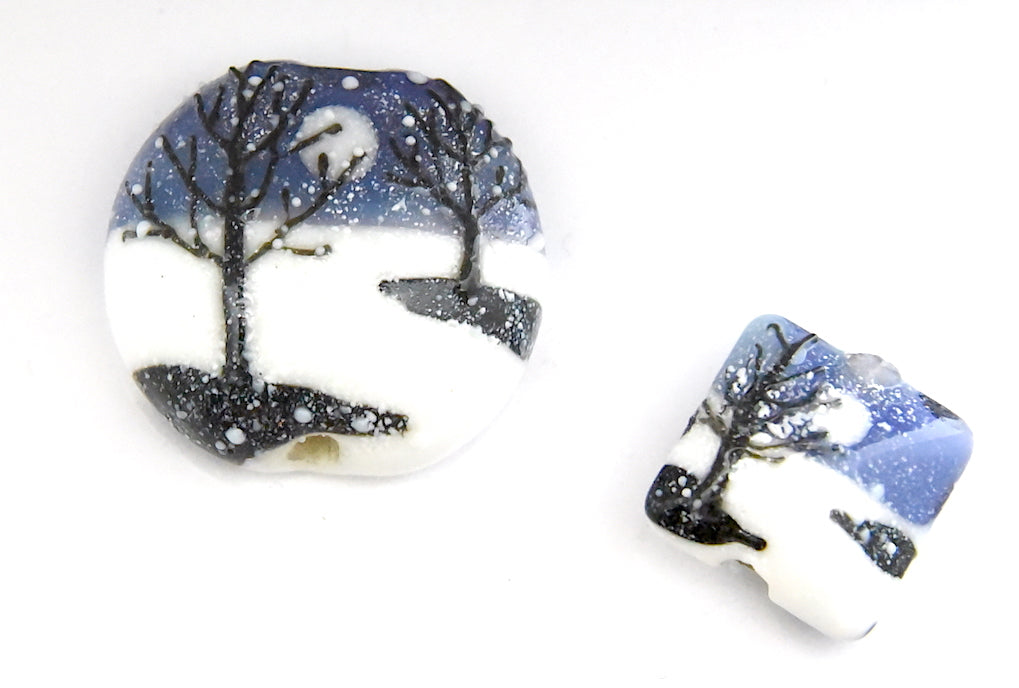 grace lampwork beads artisan handmade glass beads SRA
