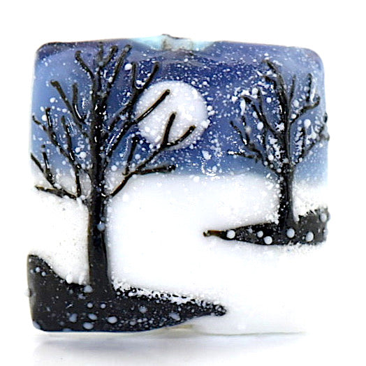 11842704 - Snow Night Pillow Focal Bead