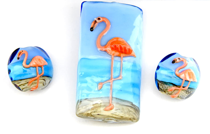 Flamingo Glass beads