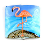 flamingo glass beads