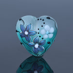 11843105 - Morning Dew Teal Heart Focal Bead