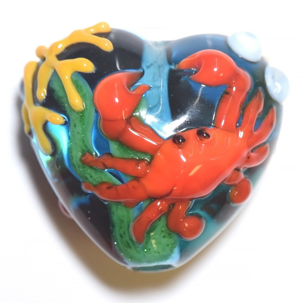 Red Crab Glass Beads Grace Lampwork Beads