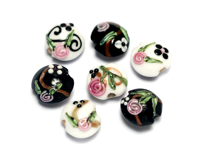 grace lampwork beads artisan handmade glass beads SRA