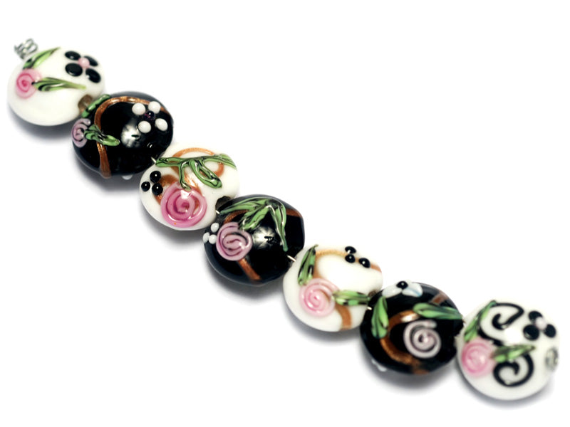 grace lampwork beads artisan handmade glass beads SRA