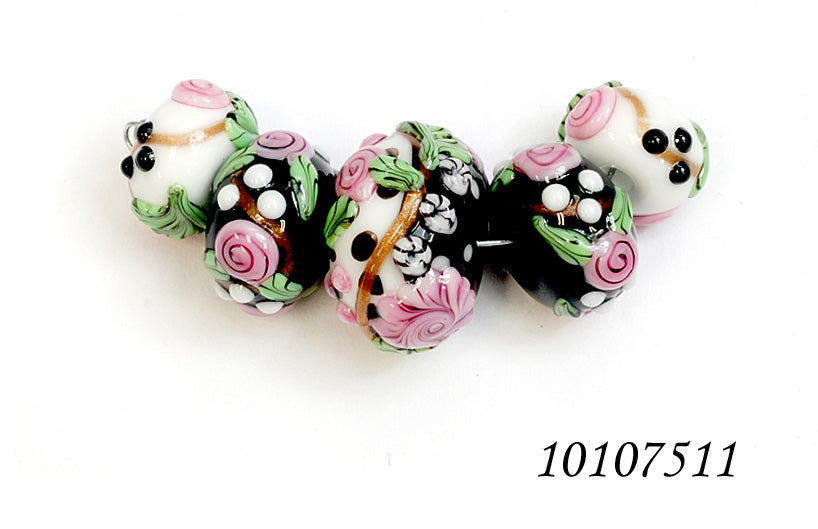 grace lampwork beads artisan handmade glass beads SRA