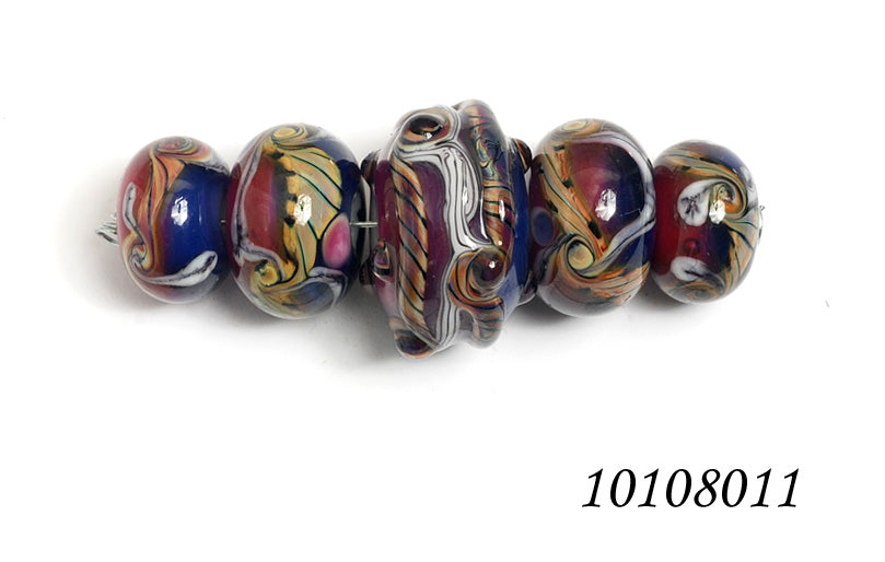 grace lampwork beads artisan handmade glass beads SRA