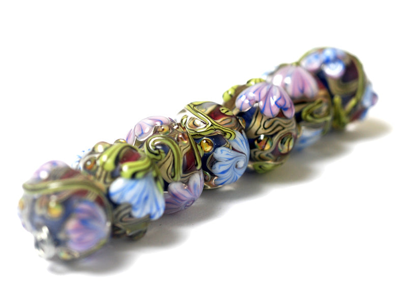 grace lampwork beads artisan handmade glass beads SRA