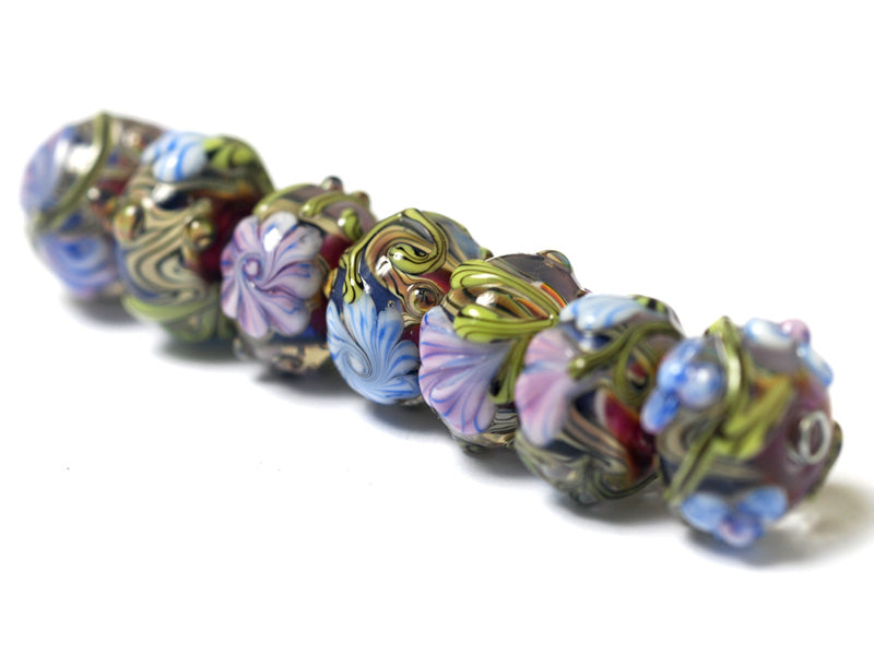 grace lampwork beads artisan handmade glass beads SRA