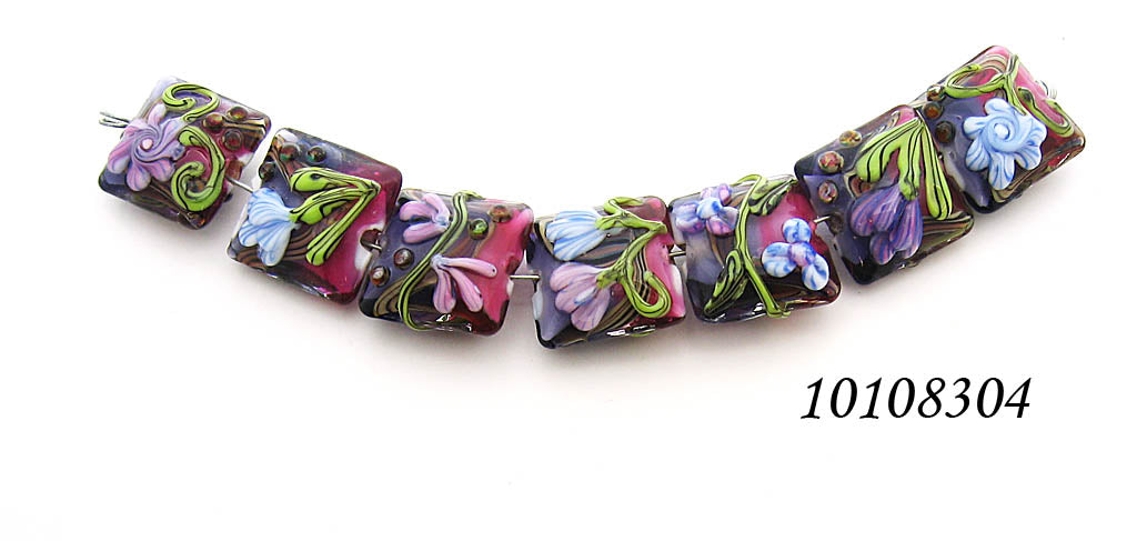 grace lampwork beads artisan handmade glass beads SRA