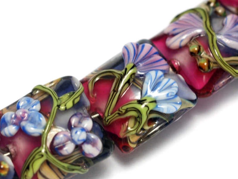 grace lampwork beads artisan handmade glass beads SRA