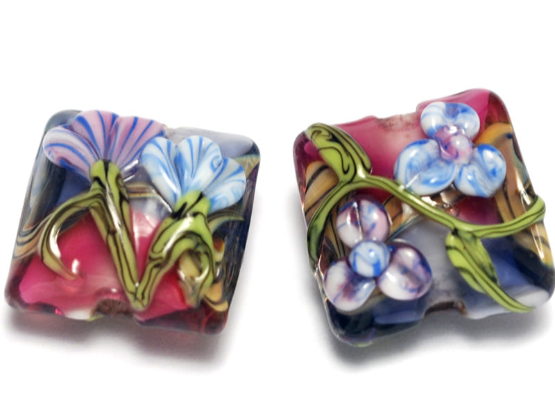 grace lampwork beads artisan handmade glass beads SRA