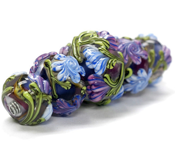 grace lampwork beads artisan handmade glass beads SRA