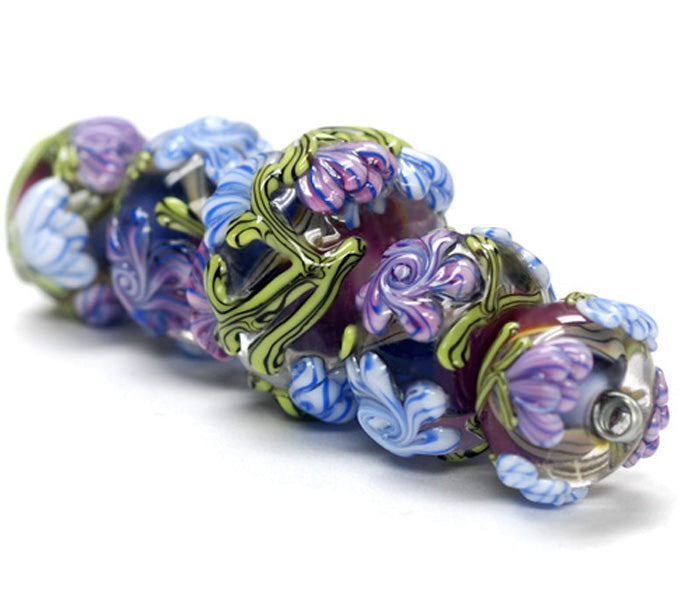 grace lampwork beads artisan handmade glass beads SRA