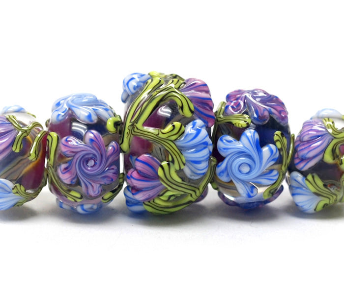 grace lampwork beads artisan handmade glass beads SRA