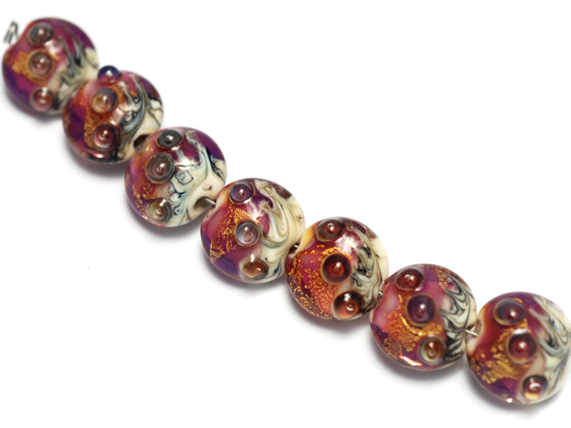 grace lampwork beads artisan handmade glass beads SRA